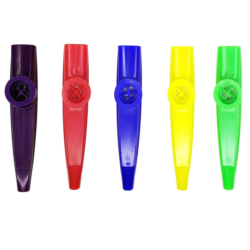 Fartime 16Pcs Plastic Kazoos With 20Pcs Kazoo Flute Diaphragms,Musical Instruments,Good Gift for Kids,A Good Companion for Ukulele, Violin, Guitar,Piano Keyboard. - Image 4